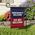 Abolish ICE Garden Flag, Double Sided, Keep the Immigrants, Deport the Racists Flag, Anti-Trump, Resist Racism Flag, Resist Fascism Flag