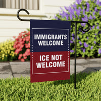 Abolish ICE Garden Flag, Double Sided, Keep the Immigrants, Deport the Racists Flag, Anti-Trump, Resist Racism Flag, Resist Fascism Flag