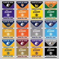 Personalized College Bound Garden Flag, Double Sided Future Graduate Custom Decor, University Bound Yard Sign, Class of 2026 Graduation Flag