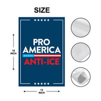 Pro America Anti ICE Garden Flag, Abolish ICE, Keep the Immigrants, Deport the Racists Flag, Anti-Trump, Resist Flag, Resist Fascism Flag