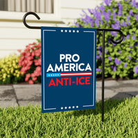 Pro America Anti ICE Garden Flag, Abolish ICE, Keep the Immigrants, Deport the Racists Flag, Anti-Trump, Resist Flag, Resist Fascism Flag