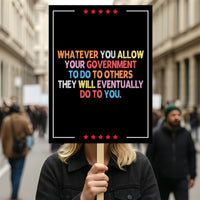 Pro America Anti ICE Protest Sign, Anti-Trump, Political Activist Poster, Resist Fascism, ICE Equals American Gestapo Rally Sign