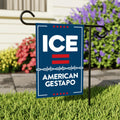 ICE Equals American Gestapo Garden Flag, Double Sided, Resist Hate Flag, Anti-Trump, Funny Anti-Trump Anti-Elon Flag, Political Flag