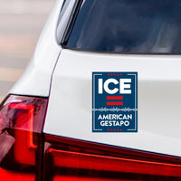ICE Equals American Gestapo Magnet, Resist Hate Magnet, Anti-Trump, Resist Racism Car Magnet, Resist Fascism Vehicle Magnet, 6" x 4.5"