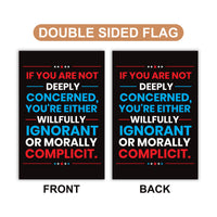 Abolish ICE Garden Flag, Double Sided, Keep the Immigrants, Deport the Racists Flag, Anti-Trump, Resist Racism Flag, Resist Fascism Flag