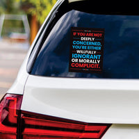 Abolish ICE No One Is Illegal Protest Vinyl Sticker, Resist Hate Decal, Anti-Trump Resistance, Resist Fascism Car Bumper Sticker, 6" x 4.5"