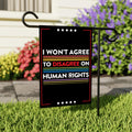 Abolish ICE Garden Flag, Double Sided, Keep the Immigrants, Deport the Racists Flag, Anti-Trump, Resist Racism Flag, Resist Fascism Flag