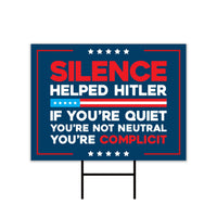 Abolish ICE Yard Sign, Keep the Immigrants, Deport the Racists Lawn Sign, Anti-Trump, Resist Fascism Yard Sign with Metal H-Stake
