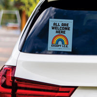 Abolish ICE No One Is Illegal Protest Vinyl Sticker, Resist Hate Decal, Anti-Trump Resistance, Resist Fascism Car Bumper Sticker, 6" x 4.5"