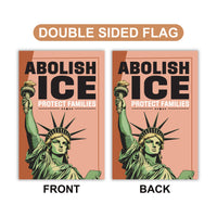 Abolish ICE Garden Flag, Double Sided, Keep the Immigrants, Deport the Racists Flag, Anti-Trump, Resist Racism Flag, Resist Fascism Flag