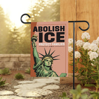 Abolish ICE Garden Flag, Double Sided, Keep the Immigrants, Deport the Racists Flag, Anti-Trump, Resist Racism Flag, Resist Fascism Flag