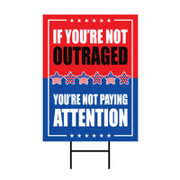 Abolish ICE Yard Sign, Keep the Immigrants, Deport the Racists Lawn Sign, Anti-Trump, Resist Fascism Yard Sign with Metal H-Stake