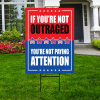 Abolish ICE Yard Sign, Keep the Immigrants, Deport the Racists Lawn Sign, Anti-Trump, Resist Fascism Yard Sign with Metal H-Stake
