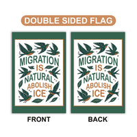 Abolish ICE Garden Flag, Double Sided, Keep the Immigrants, Deport the Racists Flag, Anti-Trump, Resist Racism Flag, Resist Fascism Flag