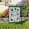 Abolish ICE Garden Flag, Double Sided, Keep the Immigrants, Deport the Racists Flag, Anti-Trump, Resist Racism Flag, Resist Fascism Flag