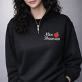 Custom Teacher Quarter Zip Sweatshirt, Embroidered Personalized Teacher Pullover, School Staff Gift, Cozy Unisex Zip Top, Classroom Name