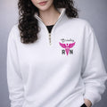 Embroidered Nurse Quarter Zip Sweatshirt, RN Registered Nurse Pullover, Graduation Gift for Nurse, Future Nurse Zip Up