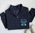 Embroidered Nurse Quarter Zip Sweatshirt, RN Registered Nurse Pullover, Graduation Gift for Nurse, Future Nurse Zip Up