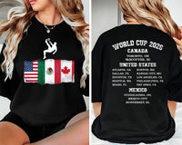 World Cup 2026 Shirt, USA World Cup Soccer Shirt, Canada Mexico USA Tee, Football Fan Shirt, Soccer World Cup Shirt, Fan Gifts, Front Back