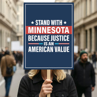 Abolish ICE No One Is Illegal Protest Sign, No Kings In America, Anti-Trump Resistance Political Protest Poster, Resist Fascism Rally Sign