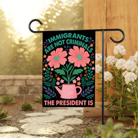 Abolish ICE Garden Flag, Double Sided, Keep the Immigrants, Deport the Racists Flag, Anti-Trump, Resist Racism Flag, Resist Fascism Flag