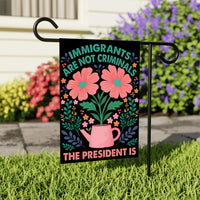 Abolish ICE Garden Flag, Double Sided, Keep the Immigrants, Deport the Racists Flag, Anti-Trump, Resist Racism Flag, Resist Fascism Flag