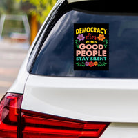 Abolish ICE No One Is Illegal Protest Vinyl Sticker, Resist Hate Decal, Anti-Trump Resistance, Resist Fascism Car Bumper Sticker, 6" x 4.5"