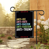 Abolish ICE Garden Flag, Double Sided, Keep the Immigrants, Deport the Racists Flag, Anti-Trump, Resist Racism Flag, Resist Fascism Flag