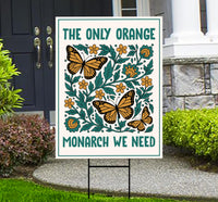 Abolish ICE Yard Sign, Keep the Immigrants, Deport the Racists Lawn Sign, Anti-Trump, Resist Fascism Yard Sign with Metal H-Stake