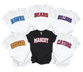 Glitter Custom School Mascot Shirt, Custom Name Back to School Shirt, Team Mascot Tee