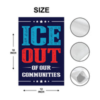 Abolish ICE Garden Flag, Double Sided, Keep the Immigrants, Deport the Racists Flag, Anti-Trump, Resist Racism Flag, Resist Fascism Flag