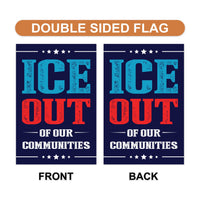 Abolish ICE Garden Flag, Double Sided, Keep the Immigrants, Deport the Racists Flag, Anti-Trump, Resist Racism Flag, Resist Fascism Flag