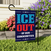 Abolish ICE Garden Flag, Double Sided, Keep the Immigrants, Deport the Racists Flag, Anti-Trump, Resist Racism Flag, Resist Fascism Flag