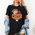 Personalized Cheer Mascot Shirt, Team Colors Cheer Squad Shirt, Megaphone Custom Cheer Tee, Cheer Mom Name Shirt, Cheer Gifts for Moms