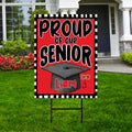 Personalized Graduation Senior Yard Sign 2026, Proud Of Our Senior Sign, Class of 2026, Custom Graduation 2026 Yard Sign with Metal H-Stake