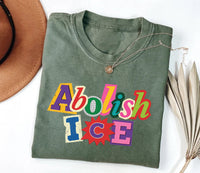 Abolish ICE Shirt, Anti ICE Protest Shirt, No Human Is Illegal Tee, Pro Immigrants Shirt, Liberal Magazine Letters Shirt, Protest Gifts