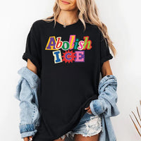 Abolish ICE Shirt, Anti ICE Protest Shirt, No Human Is Illegal Tee, Pro Immigrants Shirt, Liberal Magazine Letters Shirt, Protest Gifts