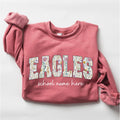 Custom School Mascot Sweatshirt, Retro Team Spirit Crewneck, Personalized School Name Tee, Game Day Mascot Shirt, Team Gifts, Gifts for Fans
