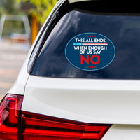 Abolish ICE No One Is Illegal Protest Vinyl Sticker, Resist Hate Decal, Anti-Trump Resistance, Resist Fascism Car Bumper Sticker, 6" x 4.5"