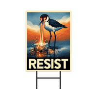 Abolish ICE Yard Sign, Keep the Immigrants, Deport the Racists Lawn Sign, Anti-Trump, Resist Fascism Yard Sign with Metal H-Stake