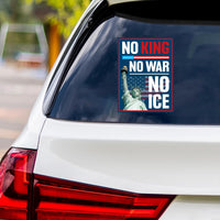Abolish ICE No One Is Illegal Protest Vinyl Sticker, Resist Hate Decal, Anti-Trump Resistance, Resist Fascism Car Bumper Sticker, 6" x 4.5"