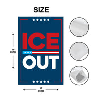 Abolish ICE Garden Flag, Double Sided, Keep the Immigrants, Deport the Racists Flag, Anti-Trump, Resist Racism Flag, Resist Fascism Flag