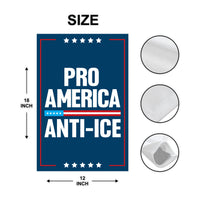 Abolish ICE Garden Flag, Double Sided, Keep the Immigrants, Deport the Racists Flag, Anti-Trump, Resist Racism Flag, Resist Fascism Flag