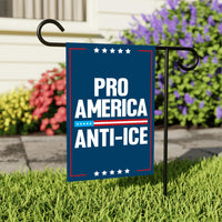 Abolish ICE Garden Flag, Double Sided, Keep the Immigrants, Deport the Racists Flag, Anti-Trump, Resist Racism Flag, Resist Fascism Flag
