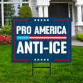 Abolish ICE Yard Sign, Keep the Immigrants, Deport the Racists Lawn Sign, Anti-Trump, Resist Fascism Yard Sign with Metal H-Stake