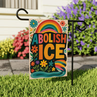 Abolish ICE Garden Flag, Double Sided, Keep the Immigrants, Deport the Racists Flag, Anti-Trump, Resist Racism Flag, Resist Fascism Flag