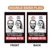 Abolish ICE Garden Flag, Double Sided, Keep the Immigrants, Deport the Racists Flag, Anti-Trump, Resist Racism Flag, Resist Fascism Flag
