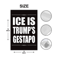 Abolish ICE Garden Flag, Double Sided, Keep the Immigrants, Deport the Racists Flag, Anti-Trump, Resist Racism Flag, Resist Fascism Flag