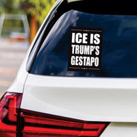 Abolish ICE No One Is Illegal Protest Vinyl Sticker, Resist Hate Decal, Anti-Trump Resistance, Resist Fascism Car Bumper Sticker, 6" x 4.5"