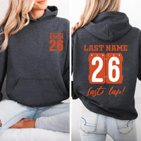 Senior Last Lap Shirt, Swim Senior Night Shirt, Swimmer Graduation Tee, High School Swimmer Shirt, Class of 2026 Gifts, Front Back